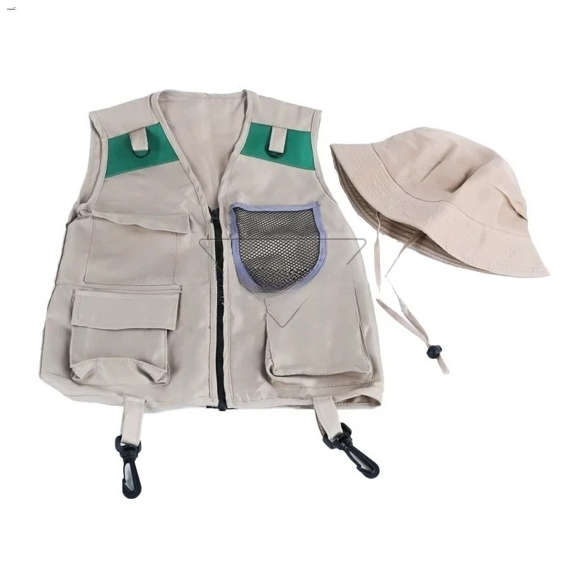 Outdoor Adventure Kit For Boys - 키즈 익스플로러 조끼와 모자 코스튬 사파리