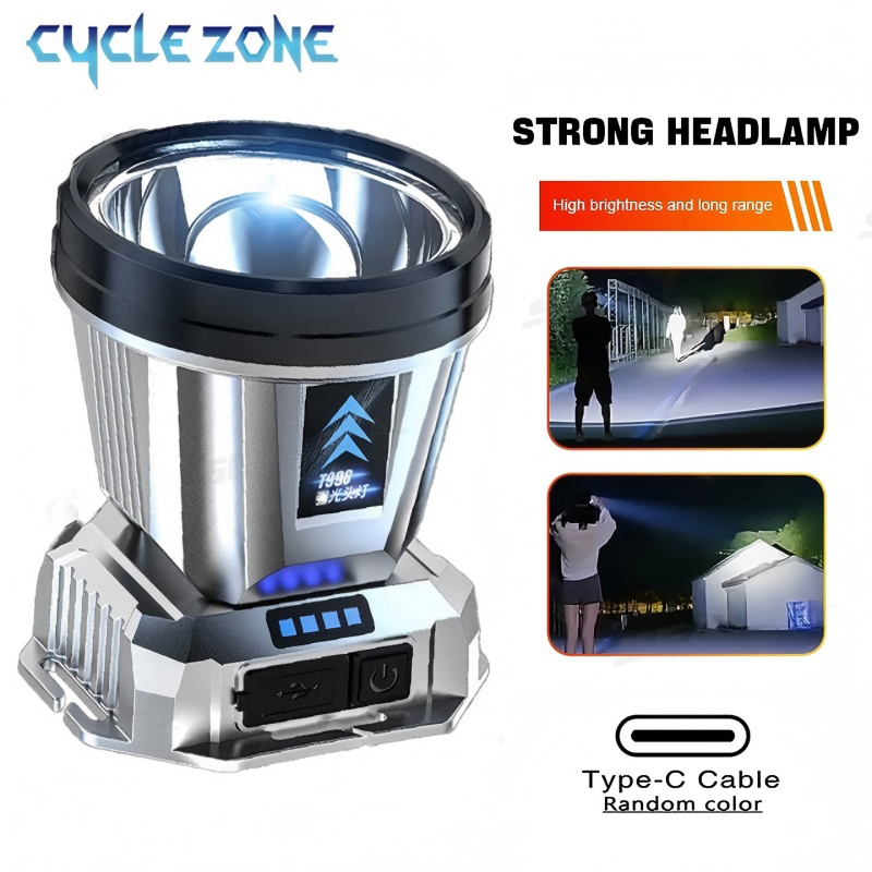 Outdoor Adventure Zone - 휴대용 헤드라이트 헤드 플래시라이트 TYPE-C 충전식