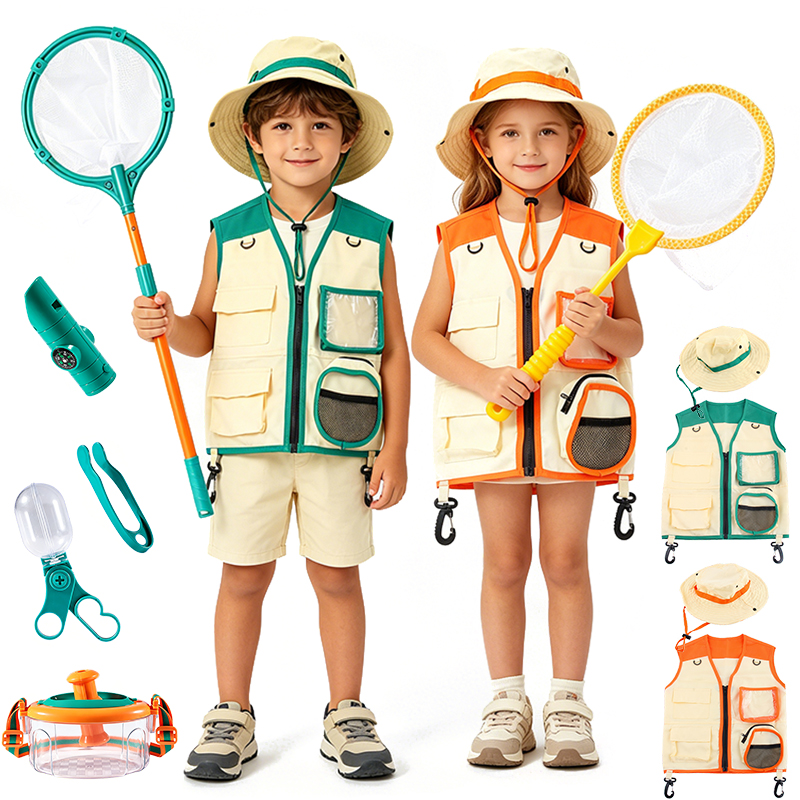 Outdoor Adventure Kit For Boys - 자연 탐험가 모험 키트 모자 조끼