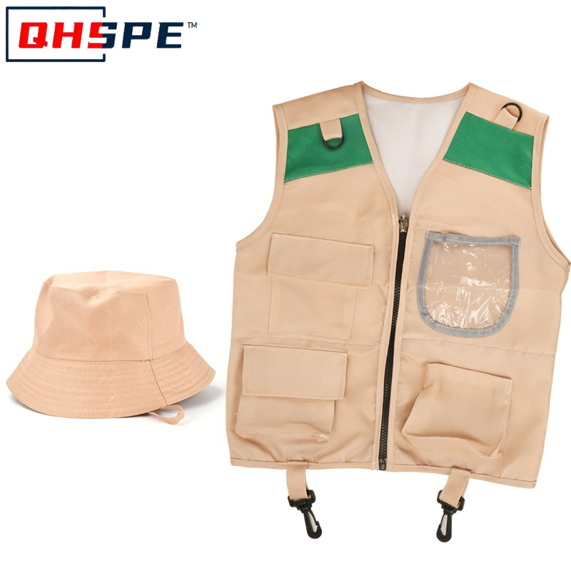 Outdoor Adventure Kit For Boys - 어린이 탐험가 조끼 및 모자 의상