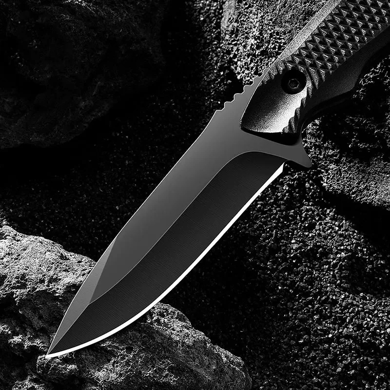 Survival Knife Full Tang - 스테인리스 스틸 칼집 포켓 나이프, 고경도