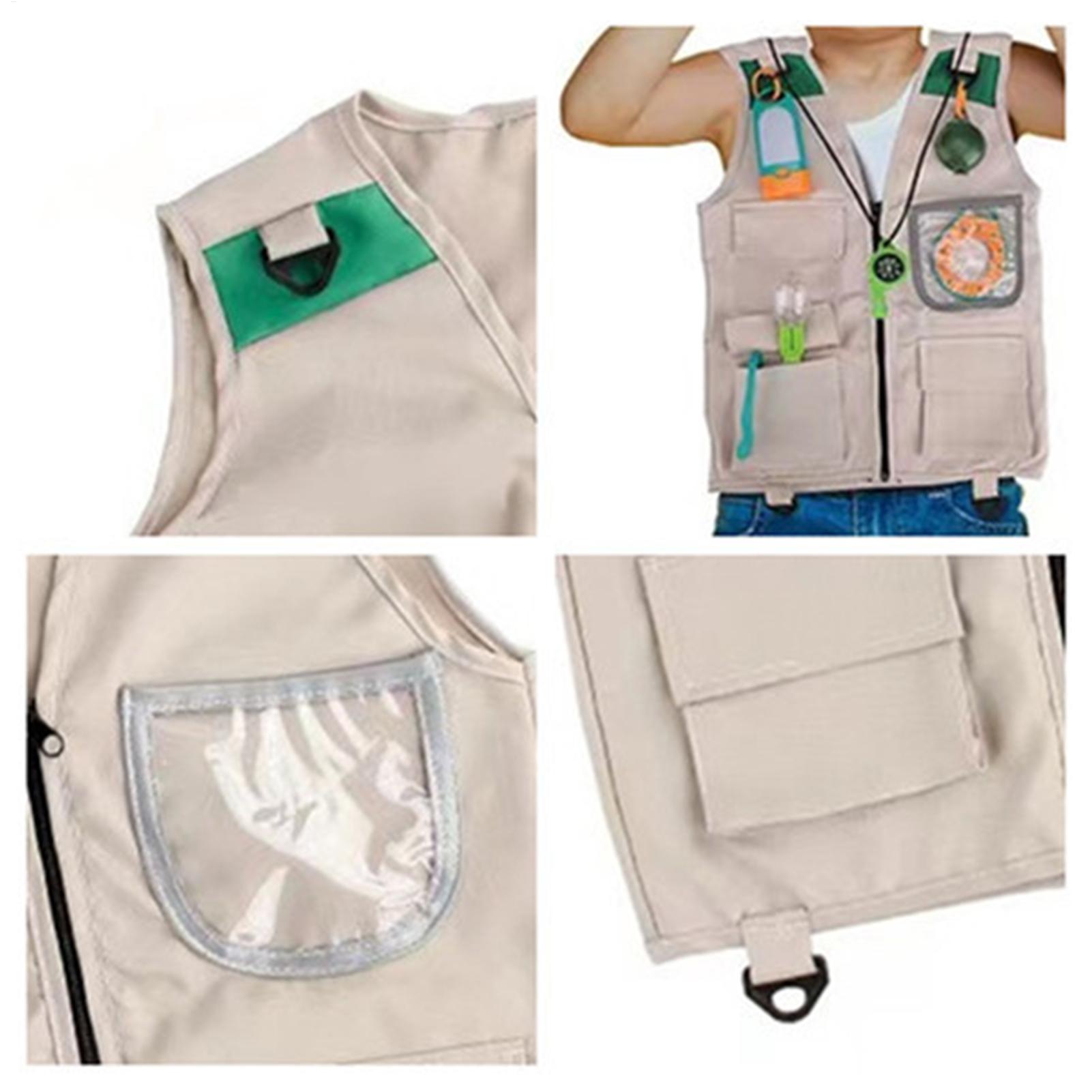 어린이 탐험가 조끼와 모자 코스튬 사파리 카고 조끼 남 - Outdoor Adventure Kit For Boys 리뷰 및 가격