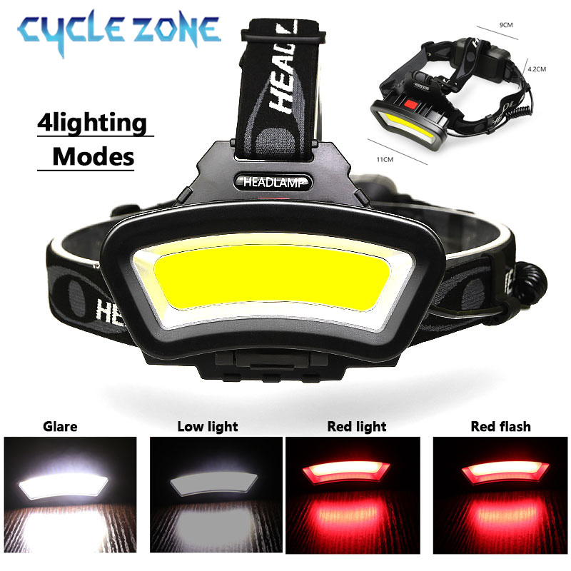 COB LED 전조등 USB 충전식 빨간색 흰색 빛 낚 - Outdoor Adventure Zone 리뷰 및 가격