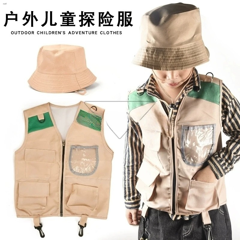 키즈 익스플로러 조끼와 모자 코스튬 사파리 카고 조끼  - Outdoor Adventure Kit For Boys 리뷰 및 가격