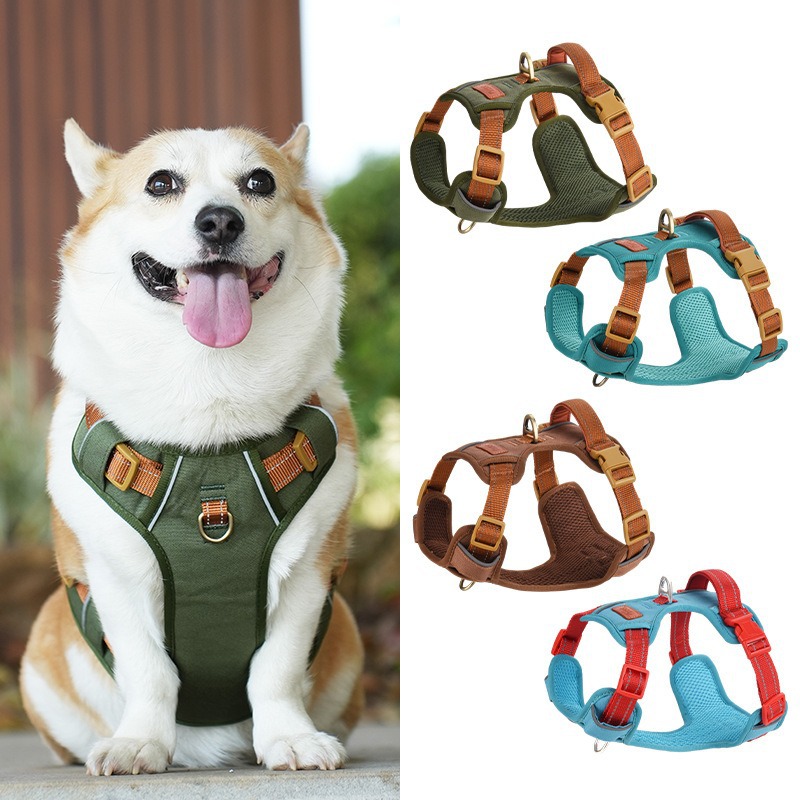 탈출 방지 반사 조절 가능 소프트 패딩 애완견 조끼 서 - Harness Climbing Adjustable 리뷰 및 가격