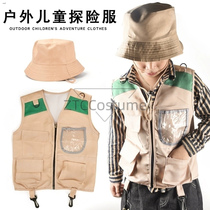 어린이 탐험가 조끼 및 모자 의상 사파리 카고 조끼 남 - Outdoor Adventure Kit For Boys 리뷰 및 가격