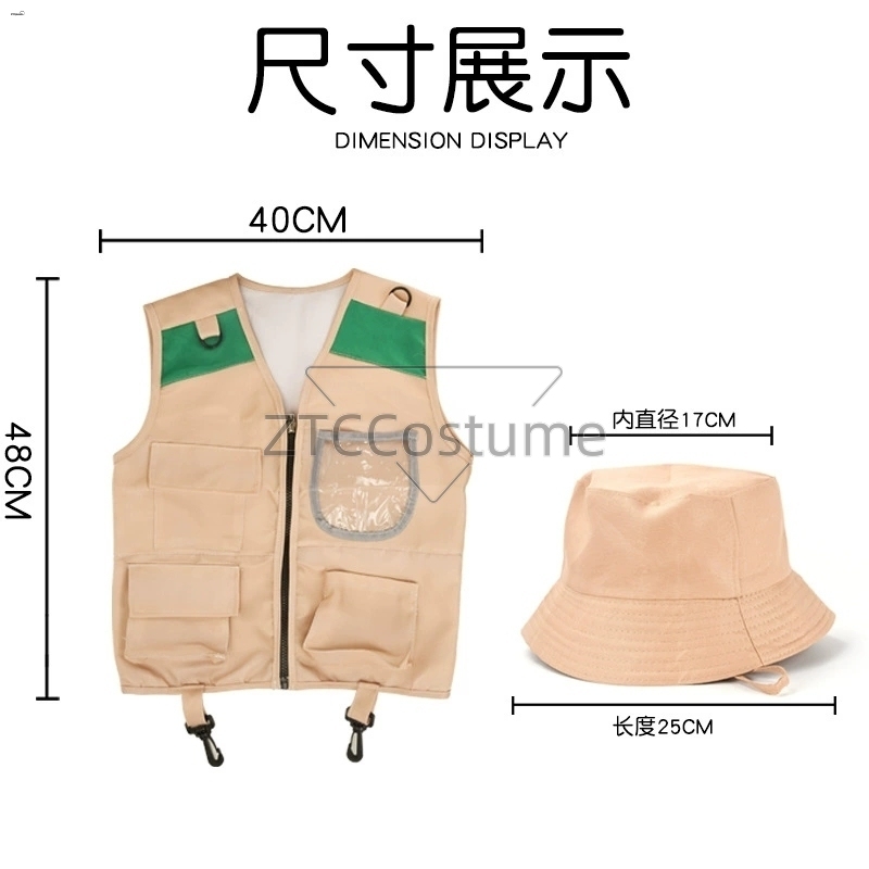 어린이 탐험가 조끼 및 모자 의상 사파리 카고 조끼 남 - Outdoor Adventure Kit For Boys 리뷰 및 가격