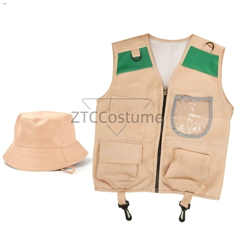 어린이 탐험가 조끼 및 모자 의상 사파리 카고 조끼 남 - Outdoor Adventure Kit For Boys 리뷰 및 가격