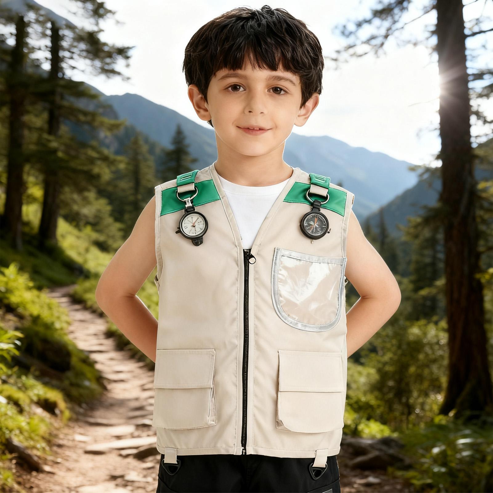 어린이 탐험가 조끼 의상 사파리 카고 조끼 소년 야외  - Outdoor Adventure Kit For Kids 리뷰 및 가격