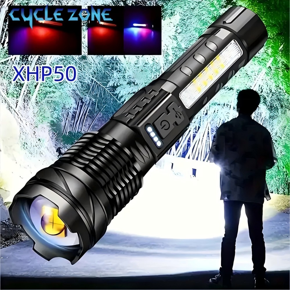 XHP50 손전등 줌이 가능한 손전등 강력한 휴대용 조 - Outdoor Adventure Zone 리뷰 및 가격