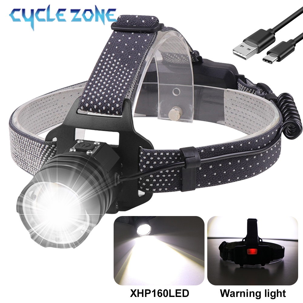 XHP160 충전식 강력한 LED 헤드라이트, 줌 가능 - Outdoor Adventure Zone 리뷰 및 가격