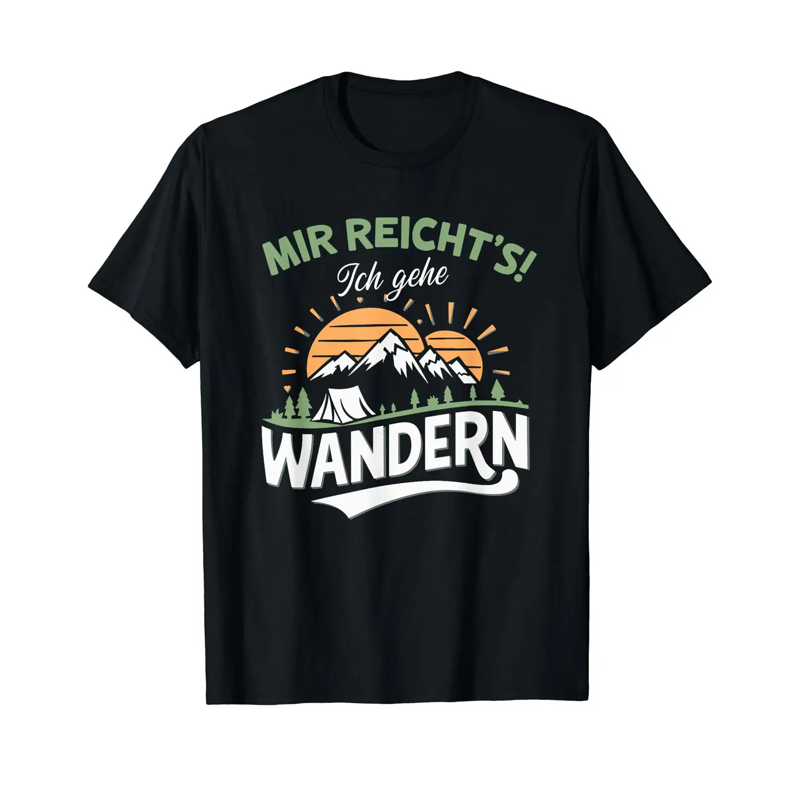 독일어 텍스트가 있는 후원 광고 티셔츠 quot Mir - Outdoor Adventure Quotes 리뷰 및 가격