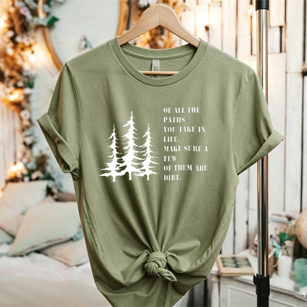 소나무 자연 인용문 야외 모험 그래픽 티셔츠 숲 하이킹 - Outdoor Adventure Quotes 리뷰 및 가격