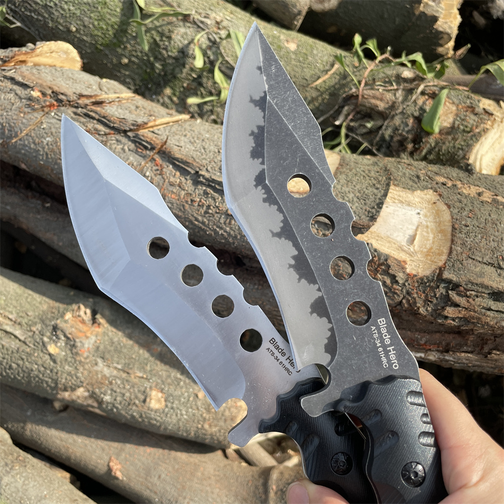 풀탱 고품질 ATS-34 블레이드 포켓 나이프 야생 캠 - Survival Knife Full Tang 리뷰 및 가격