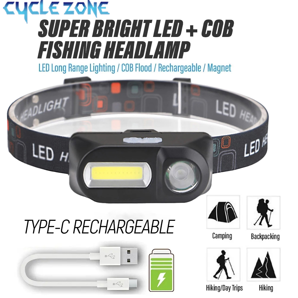 XPE + COB 미니 헤드 라이트 충전식 LED 헤드 - Outdoor Adventure Zone 리뷰 및 가격