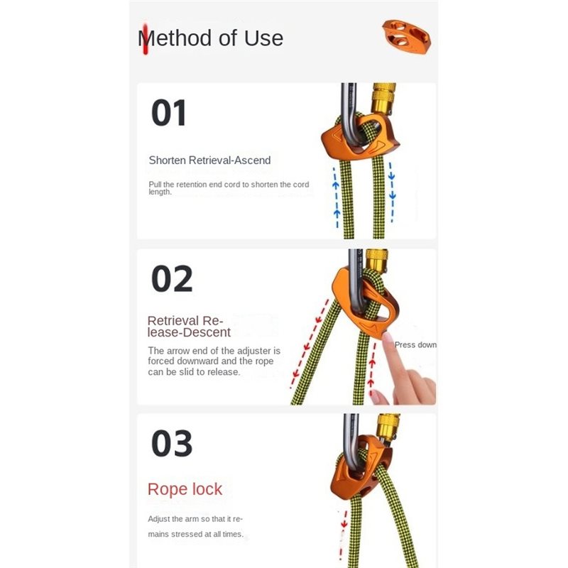 B48B-알루미늄 합금 클라이밍 조절기 액세서리, 야외 - Harness Climbing Adjustable 리뷰 및 가격