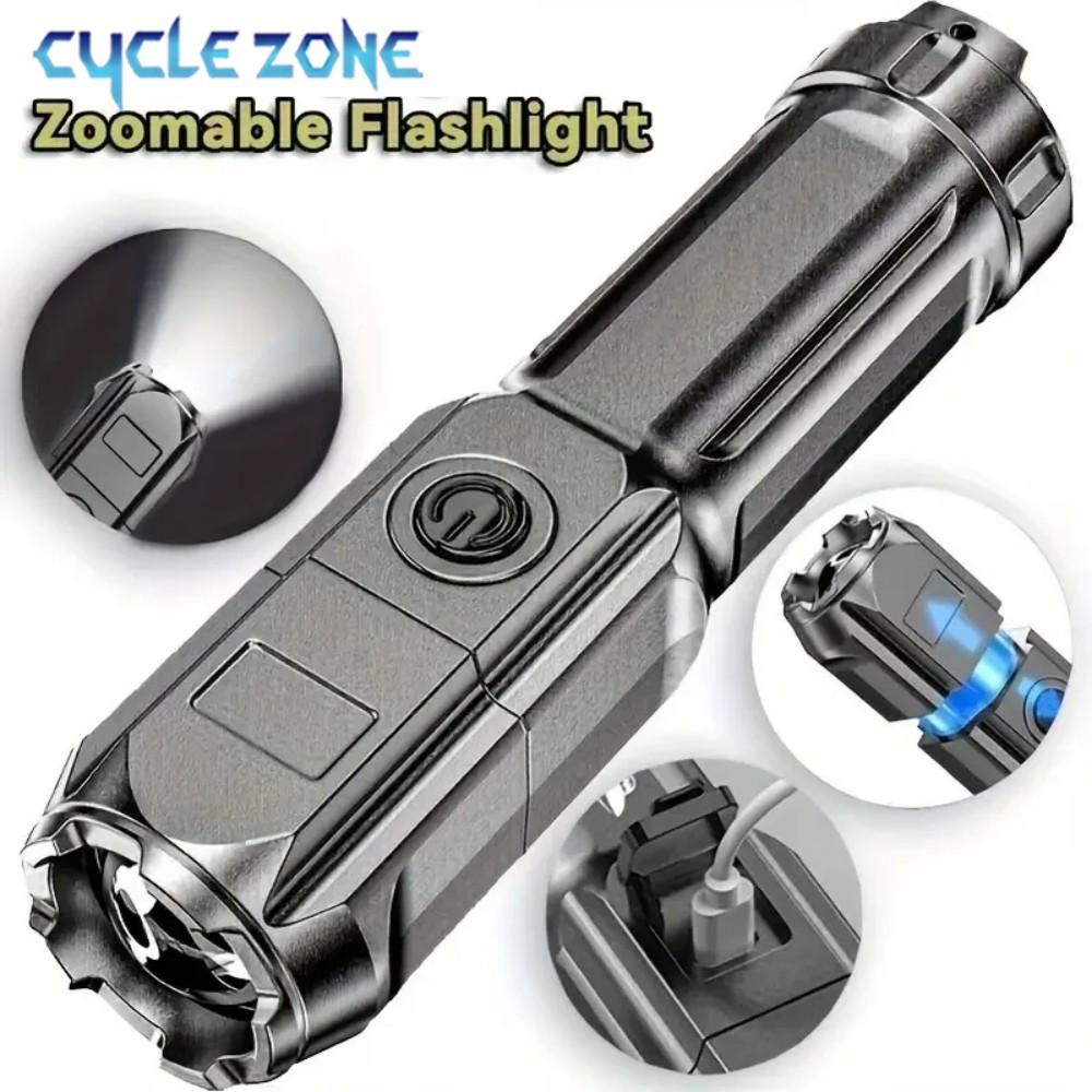 휴대용 LED 손전등 USB 충전식 손전등 줌이 가능한 - Outdoor Adventure Zone 리뷰 및 가격