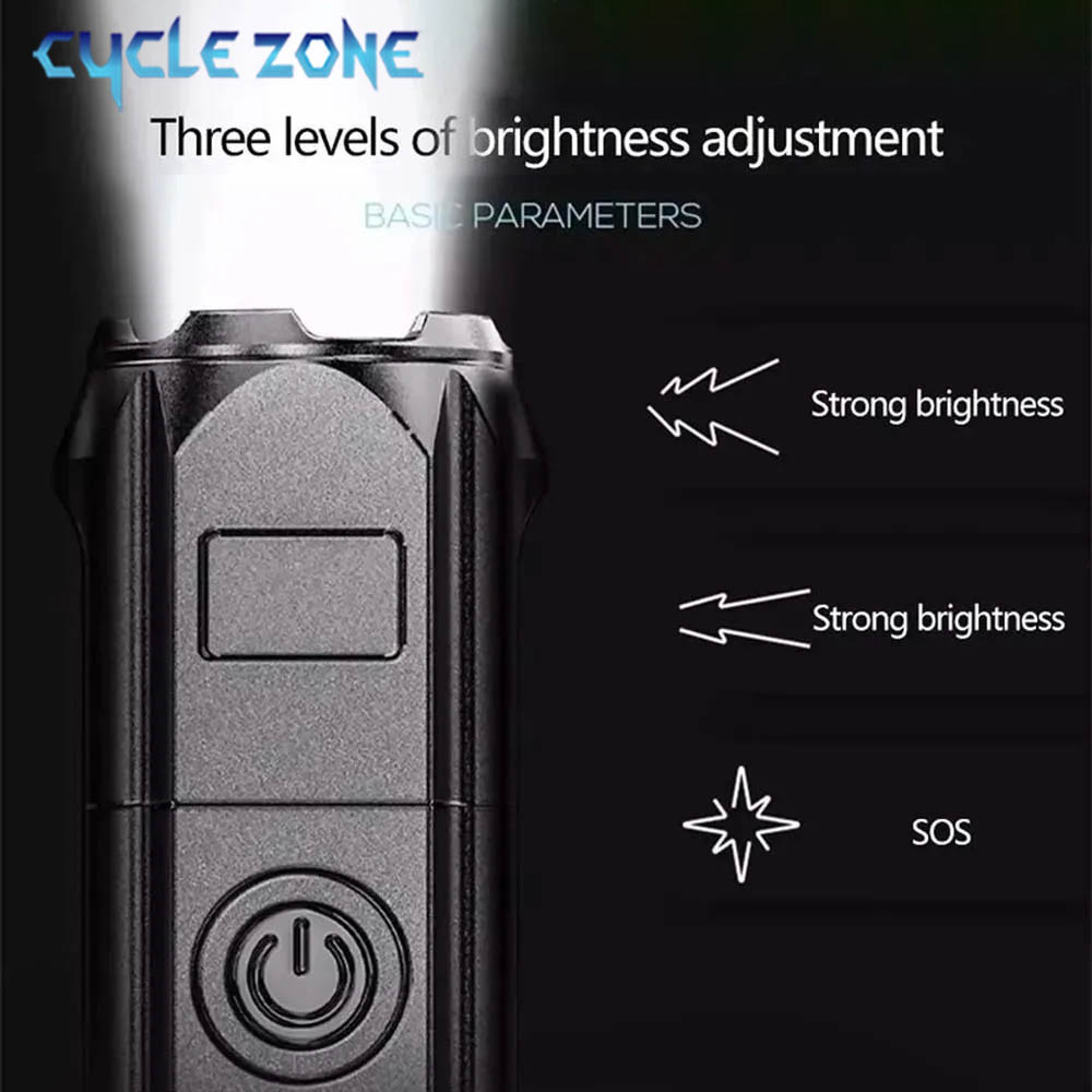 휴대용 LED 손전등 USB 충전식 손전등 줌이 가능한 - Outdoor Adventure Zone 리뷰 및 가격
