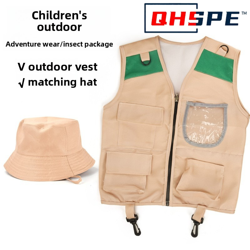 어린이 탐험가 조끼 및 모자 의상 사파리 카고 조끼 소 - Outdoor Adventure Kit For Boys 리뷰 및 가격